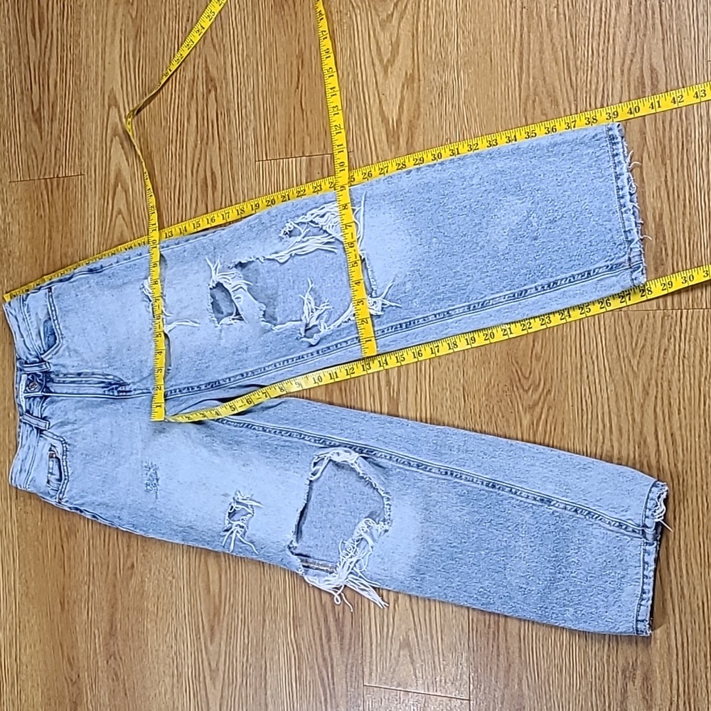PACSUN 1990s BOYFRIEND 23x28 VITAGE PRE-OWNED GIRLS DISTEOYED BLEACH BLEND JEANS
